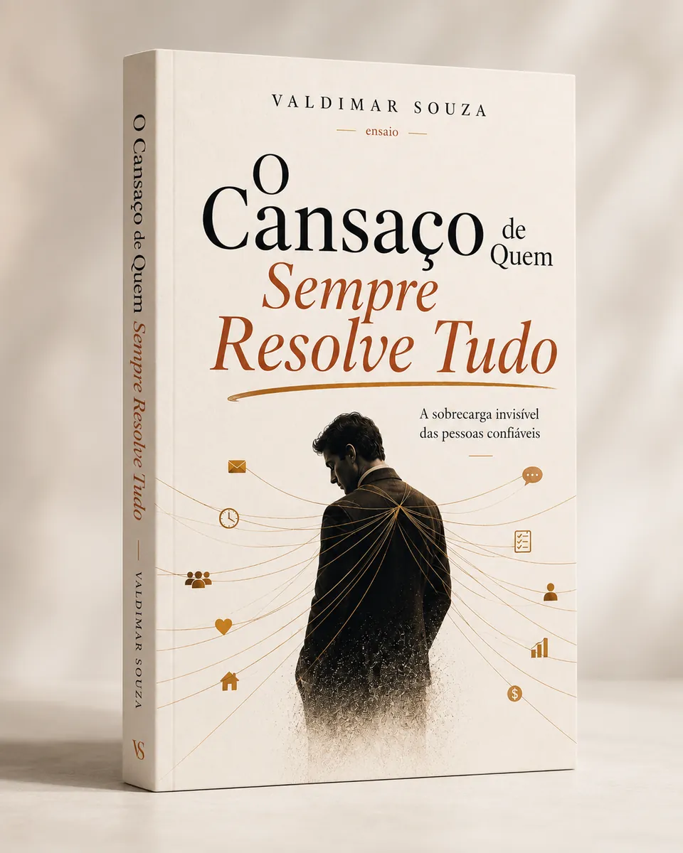 Livro O Cansaço de Quem Sempre Resolve Tudo, de Valdimar Souza